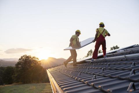 Solar panel installation